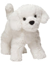 Douglas Plush Dandelion Puff Bichon Dog Stuffed Animal, 8" Long, White, Model 4078