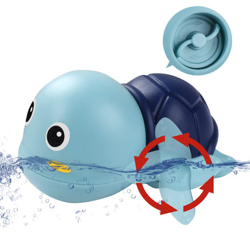 Bath Toys, Magnetic Fishing Game With 2 Poles 1 Wind Up Turtle 30 Floating Fish For Kiddie Outdoor Pool Water Table, Best Birthday Party Gifts For Baby Toddler Boys Girls Kids 1 2 3 4 Year Old