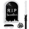 Syhood 4 Pcs Rip Twenties Piata Birthday Decorations 11 x 15.7 Death to My 20s Funeral Tombstone Piata with Stick Blindfold Conf