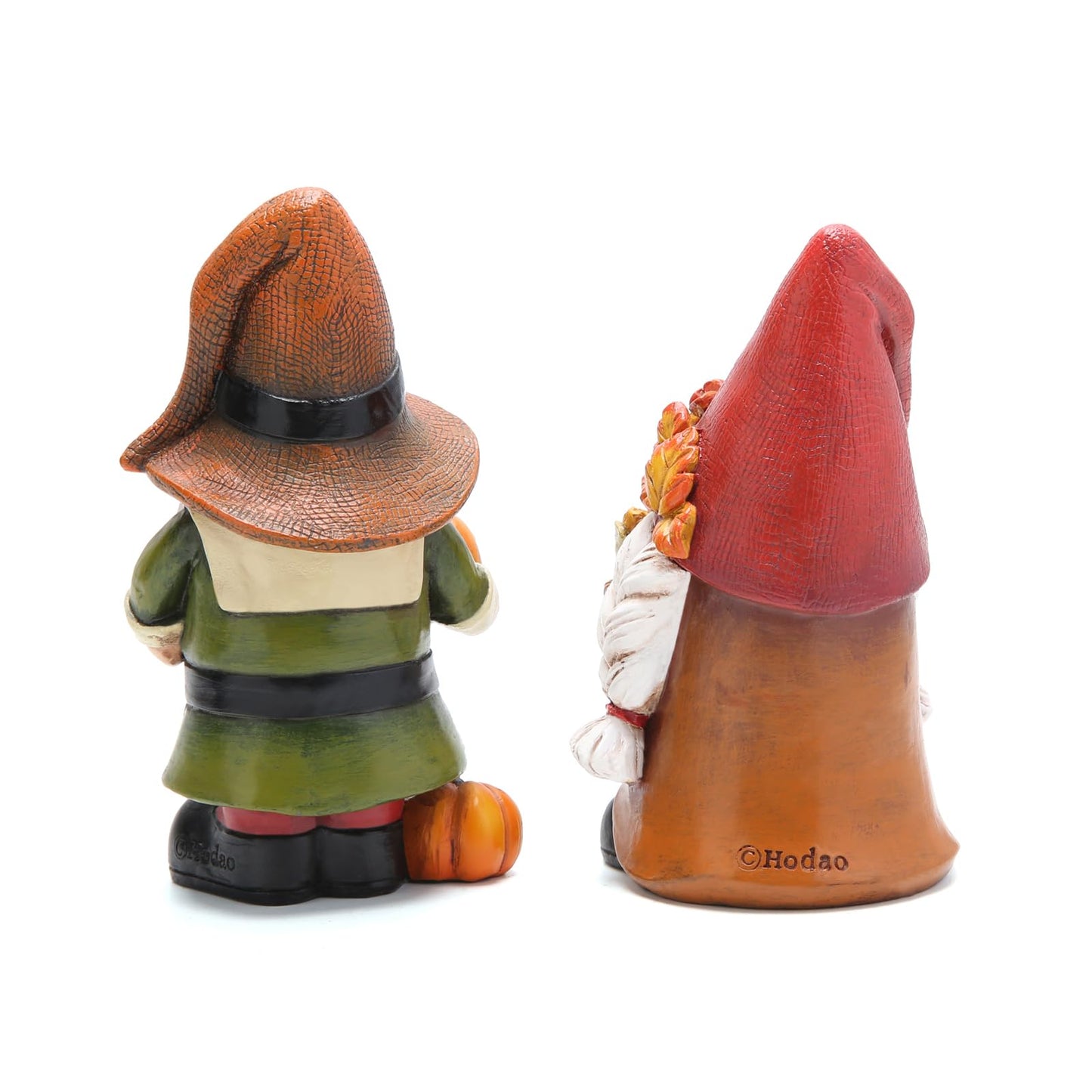 Hodao Swedish Tomte Gnomes - Handmade Elf Decor For Fall & Thanksgiving - 2Pcs