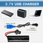 VICMILE 3.7V 2000mah Li-ion Battery 2Pack with 2 USB Chargers SM-2P Plug 15C RC Recgargeble Battery Compatible with DE45 DE42 Re