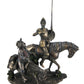 Stealstreet 13.75-Inch Bronzehued Don Quixote And Sancho Panza On Horses Figure