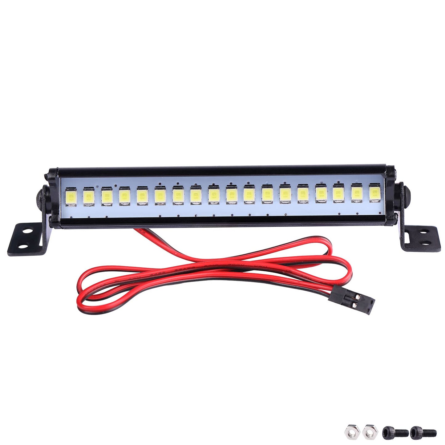 AIMROCK RC Car Light Bar Roof Lamp Kit w/20 LEDs for 1/10 Slash Stampede Rustler TRX-4 Senton Granite SCX10 RC4WD D90 (80mm)