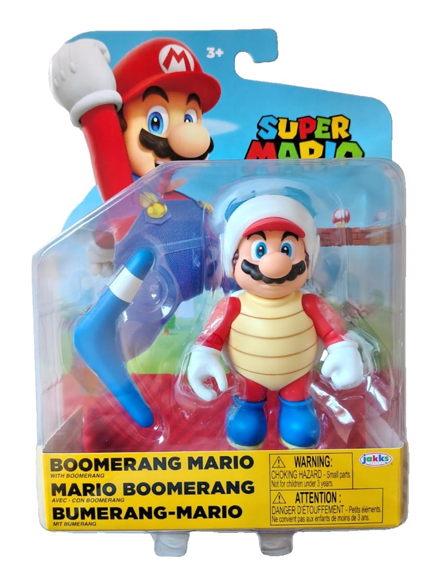 Super Mario 4 Figures Boomerang Mario with Boomerang
