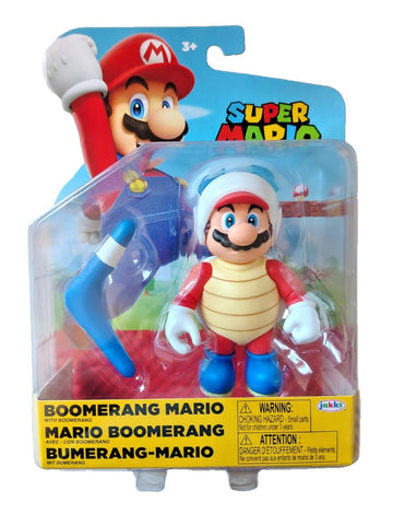 Super Mario 4 Figures Boomerang Mario with Boomerang