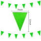 Lybutty 100 Feet Green Pennant Banners Flags String Hanging Triangle Bunting Flags,Party Decorations For Grand Opening,Kids Birt