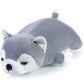 Meowtastic Cute Weighted Stuffed Animals - 21' 3.5 Lbs Weighted Husky Stuffed Animal Huskies Plush Pillow, Big Weighted Stuffed Dog Plush Toys Gifts For Kids & Adults (21' 3.5 Lbs, Grey Husky)