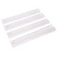 Gustaria Mahjong All-In-One Tile Rack & Pusher, Clear Acrylic Mahjong Rack And Pusher Combo, Modern American Majiang Tile Racks, Set Of 4, White