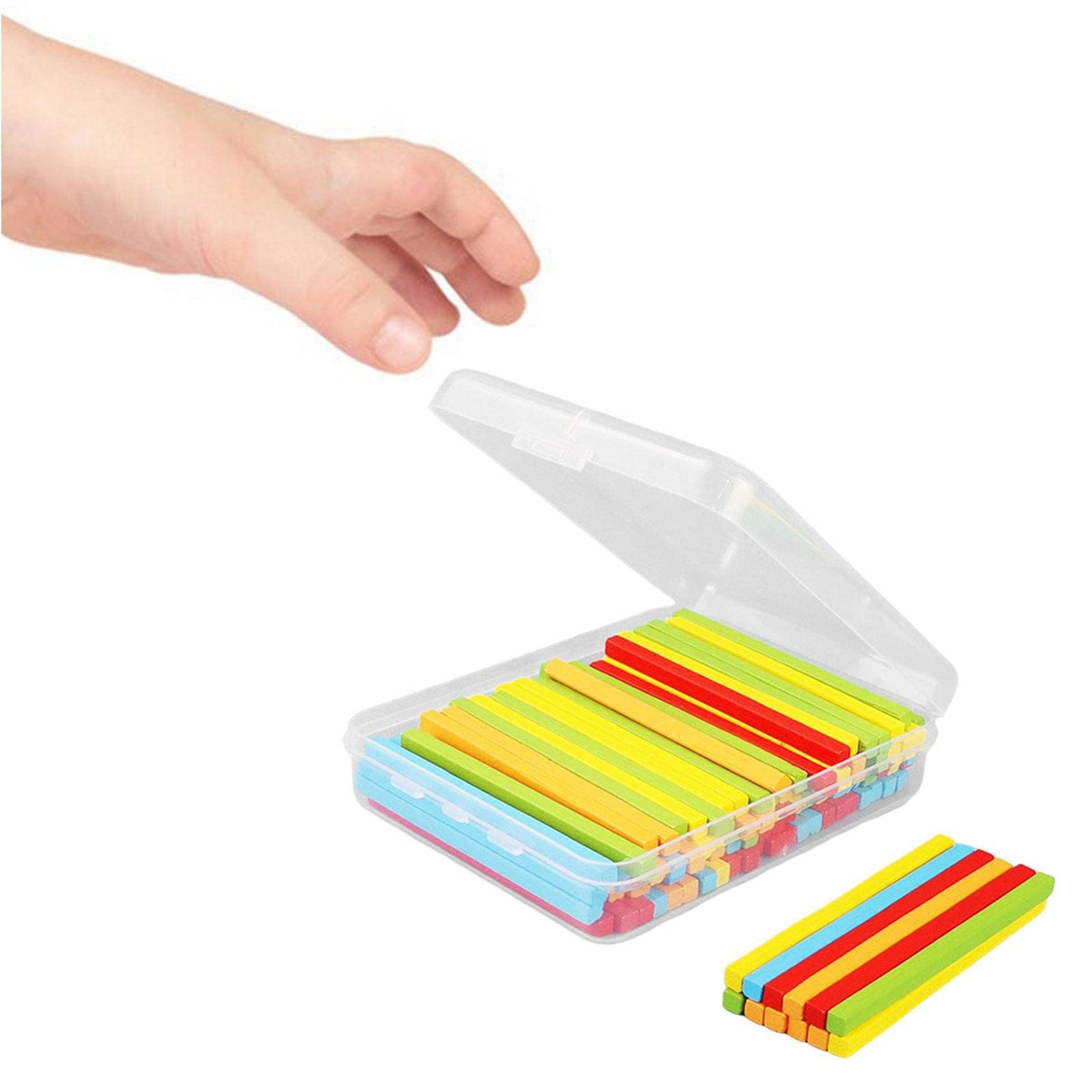 Trendivibe Math Shapes Geometric Solids Sorting Stacking Toys For Game Gift Activity 100Pods| Baby Learning Toy | Infant Activit