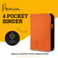 Card Guardian - 4 Pocket enhanced Binder for 160 Cards (Orange) | Zipper Closure and Side Loaded Pockets | Compatible with Trading & Sports Cards including Magic the Gathering  Yugioh  Baseball Cards