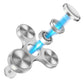ATESSON Fidget Spinners Toy  4 to 10 min Spins  Ultra Durable Stainless Steel  Bearing High Speed Precision Metal Material Hand Fidget Spinner for Kids/mature-themed