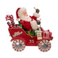 Kurt S. Adler Kurt Adler 8.5-Inch Fabriché Musical Candy Car Santa, Multi