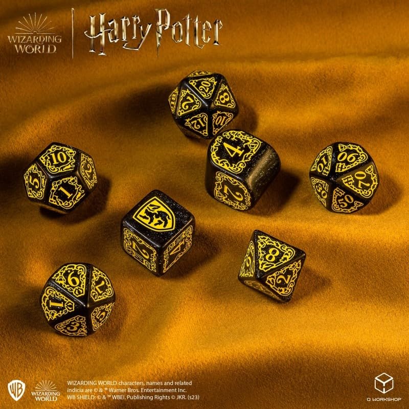 Harry Potter Hufflepuff Modern Dice Black