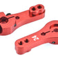 Apex RC Products 24T for Hitec Red Aluminum Dual Clamping Servo Horn -2 Pack #8011