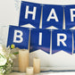 Navy Blue Happy Birthday Banner Nautical Theme Birthday Party Supplies Garland Decorations Boy Birthday Signs Nursery Hanging De