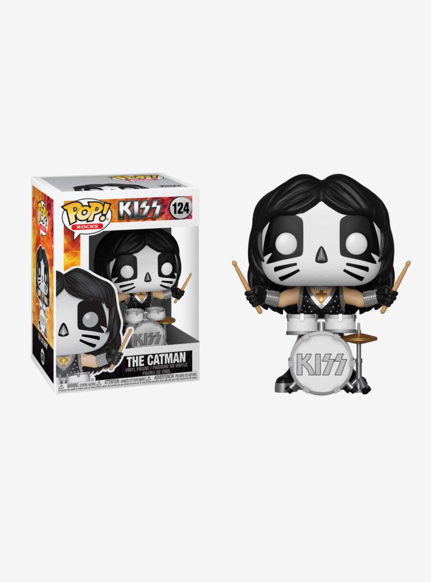 Funko Pop! Rocks Kiss Catman Vinyl Figure, Multicolor, Standard Size, Model 28507