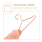 Toddmomy 1 Set Mini Doll Clothes Rack Mini Doll Clothes Hanger Garment Rack With Hangers Miniature Metal S Wardrobe Furniture Ac