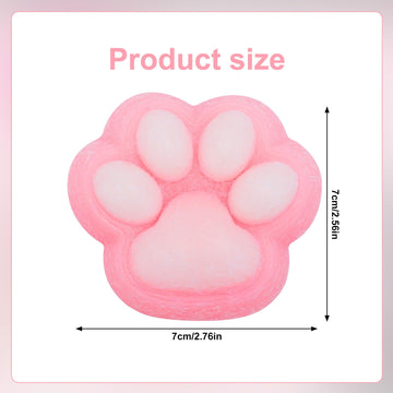 Peutier Cat Paw Squeeze Squishy Toys, Plastic Taba Soft Cat Paw With 10 Mini Balls Novelty Kawaii Jelly Kitty Paw Soft Stress Re