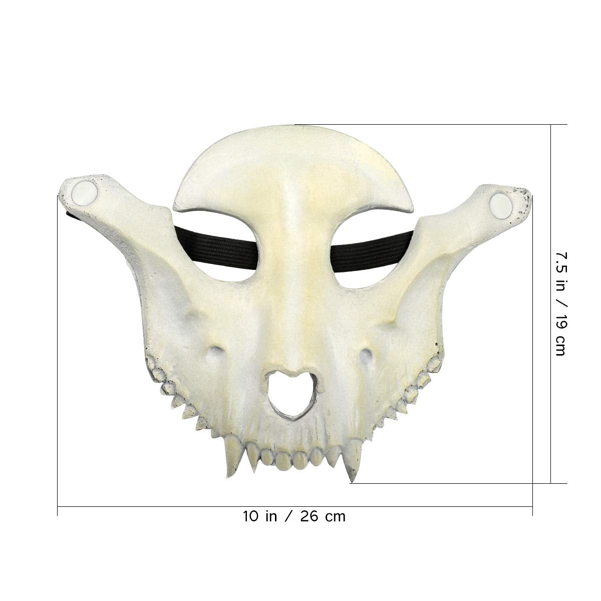 Amosfun Sheep Head Mask Halloween Sheep Skull Cosplay Mask Halloween Party Horror Mask for Cosplay Party Props (Beige)