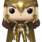 Funko Pop! Movies: Wonder Woman 1984 - Wonder Woman Gold Power (Metallic), Multicolor, (Model: 46658)