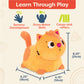 B. Toys - Plush Crawling Toy Cat - Interactive Plush Cat – Stuffed Animal – Washable Tummy Time Meowing Plush Toy With Movement & Sounds- Toys For Babies, Toddlers – 1 Year +