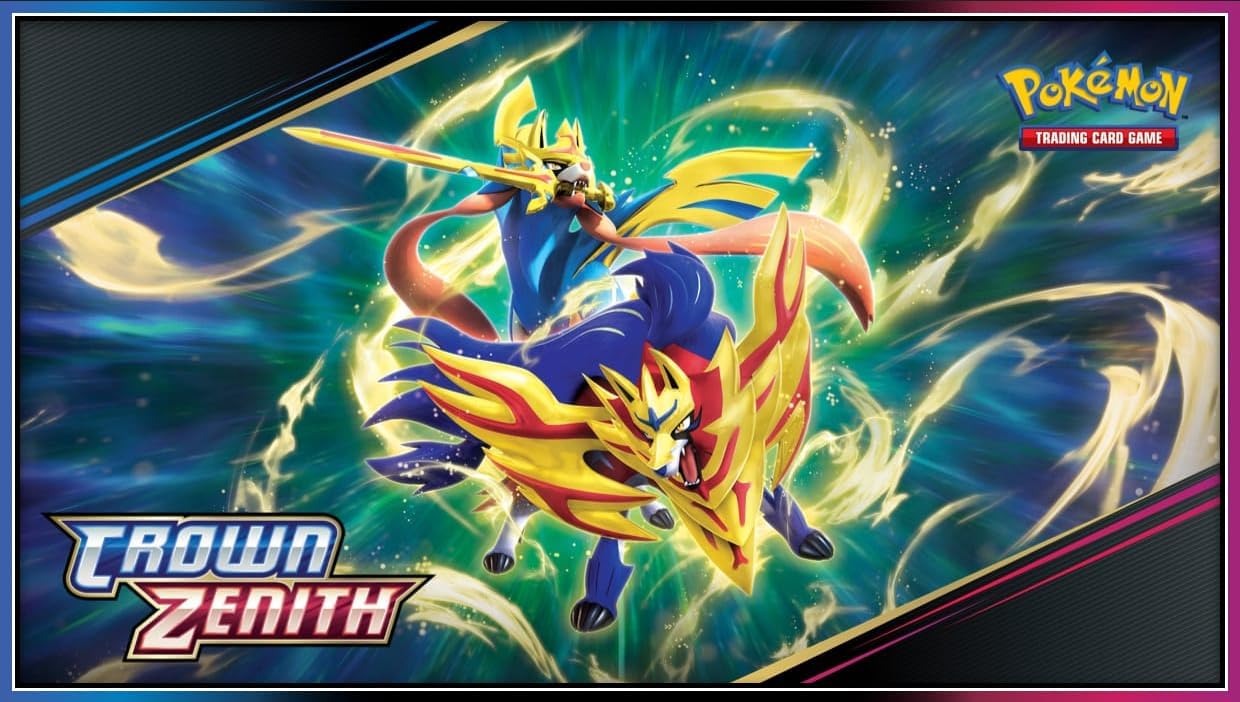 Pokemon TCG Crown Zenith Booster Pack - 10 Cards, Paper Material, Single Booster