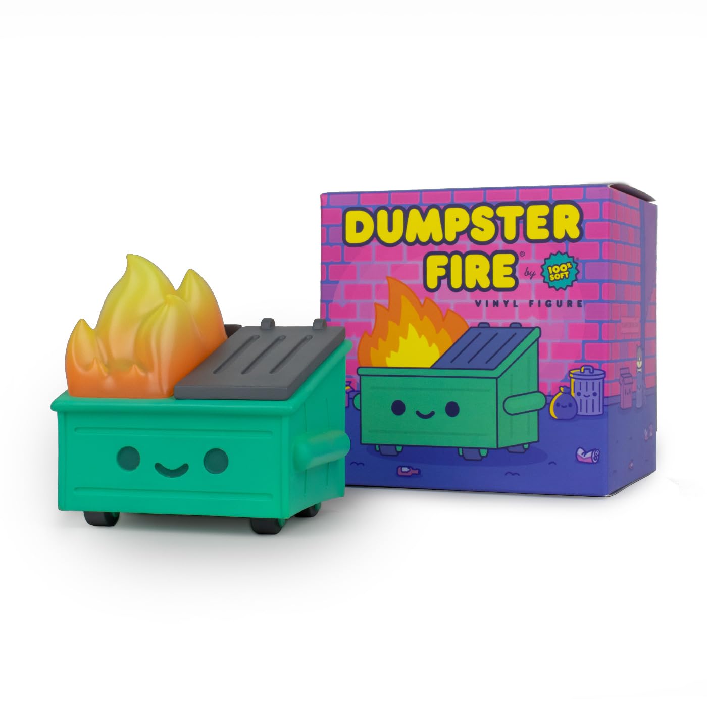 100% Soft Dumpster Fire Vinyl Figure
