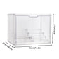 Bohoidee Clear Acrylic Display Case With Two Display Shelves For Figures, Dustproof Storage Organizer Box With Magnetic Door, Ac