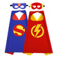 Riorand Kids Superhero Capes And Masks, Ideal For Boys And Girls Cosplay,Birthday Party,Christmas,Halloween Dress Up Orange+Blue