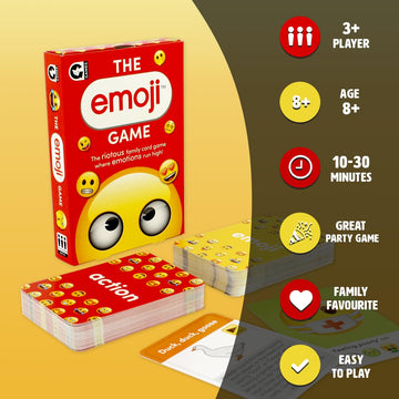 Ginger Fox Official Emoji Card Game For The Family - Collect All The Emoji Cards In This Hilarious Party Game