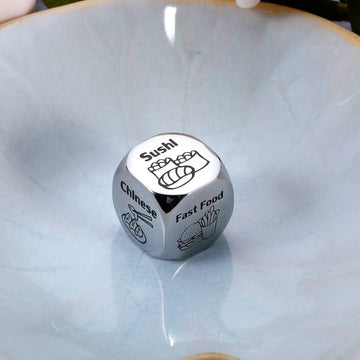 Valentines Day Date Night Gifts For Couples Food Decision Dice Decider 11Th Anniversary Steel Gifts For Husband Wife Boyfriend G