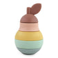 Hudson Baby Silicone Stacking Toy  Pear  One Size