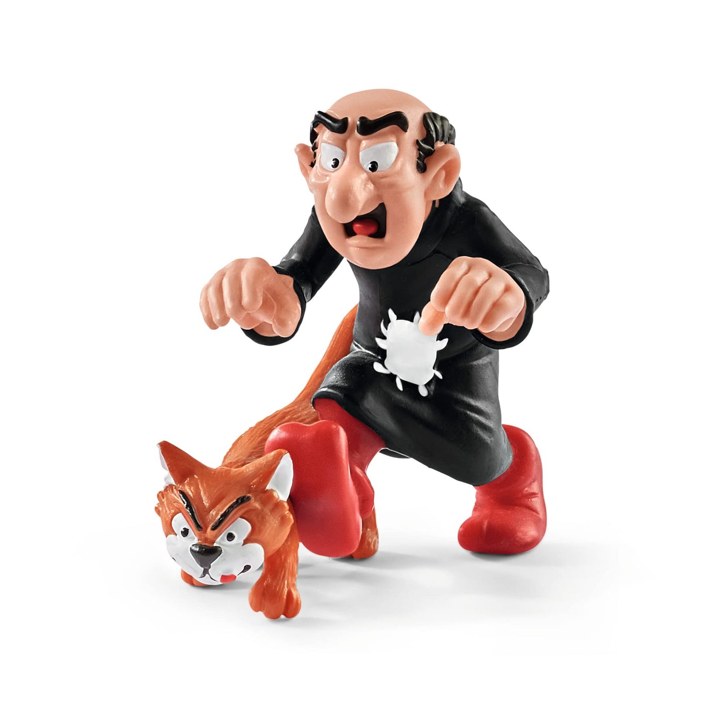 Schleich Smurf House Playset with Papa Smurf, Gargamel & Azrael - 7.5" Multicoloured Plastic Model 20803
