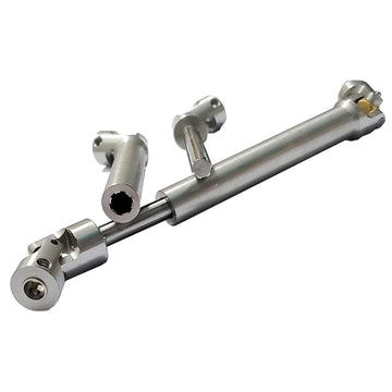 AMOGOT 2Pcs Stainless Steel Drive Shafts 112-165mm for 1/10 RC Crawler Trx4 SCX10 Wraith Axial SCX10II Capra D90 TF2 Redcat Gen7