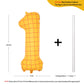 40 In Matte Yellow Number Balloons Helium Foil Mylar Balloon Birthday Party Banquet Decoration Digital 1
