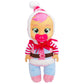 Cry Babies Tiny Cuddles Christmas Pixy - 9' Baby Dolls, Cries Real Tears, Red And White Candy Cane Themed Pajamas