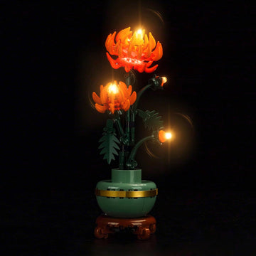 Locolee Light Compatible With Lego 10368 Chrysanthemums Botanical Collection - No Models Only Light, Lighting Accessories Compat