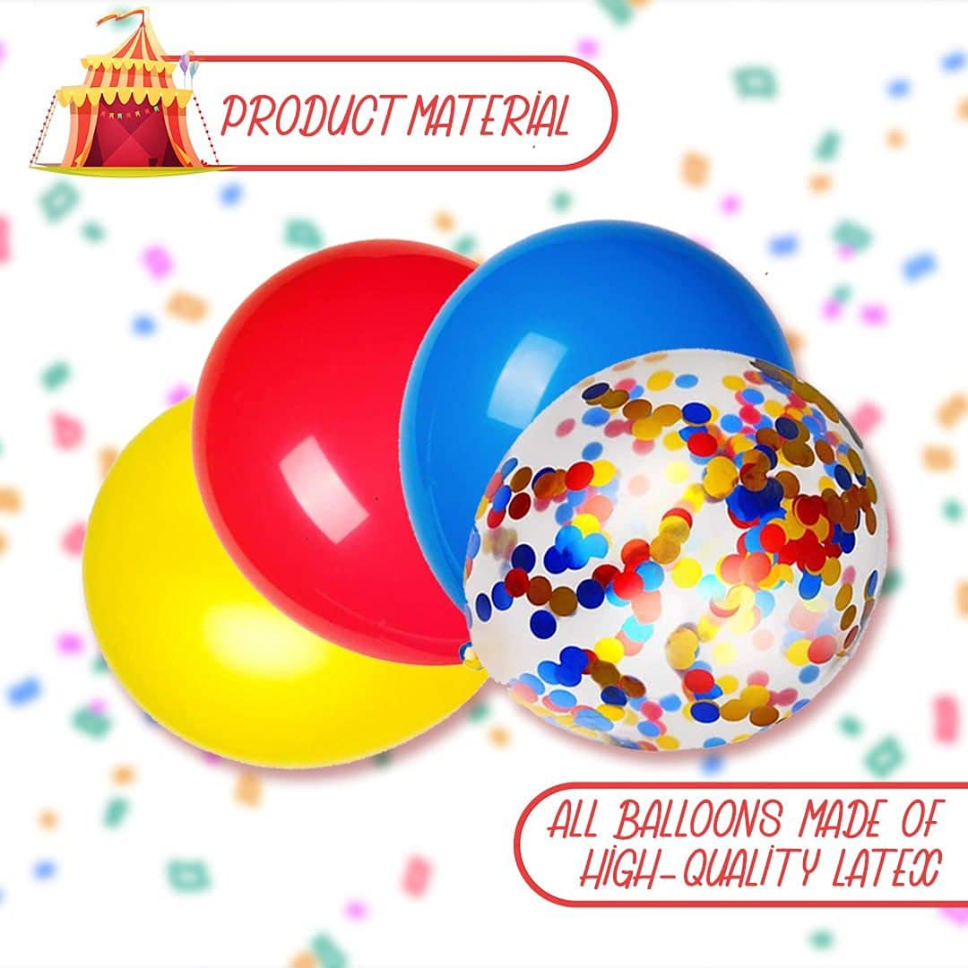 24 Pcs Carnival Party Balloons 12'' Carnival Theme Party Decorations Carnival Balloon Bouquet Carnival Birthday Party Decoration