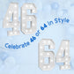 Imprsv Marquee Numbers Large 46Th-Birthday Decorations: 4Ft Light Up Number Party Decor 46 Year Old 64Th Birthday Decoration Bac
