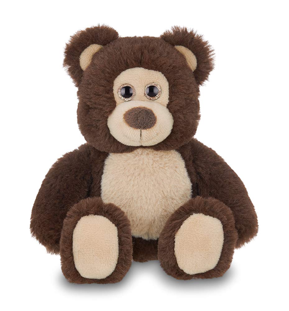 Bearington Lil' Beau Small Chocolate Brown Plush Stuffed Animal Teddy Bear, 7 Inches