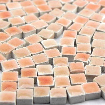 Mini Ceramic Tiles (0.19Inch Or 5Mm) 250 Pieces, Light Pink, Wr04