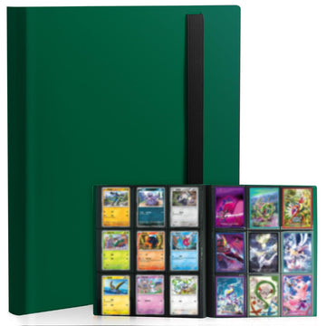 Card Binder 9-Pockets Trading Card Binder 20 Pages  360 Card Capacity Collection Binder  Card Folder for MTG  TCG  Game Cards & Sports Cards (Green)