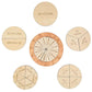 Merryheart Wooden Time Fraction Learning Clock, Cognitive Clock Education Puzzle Toys For Children, Clock For Kids Learning To T