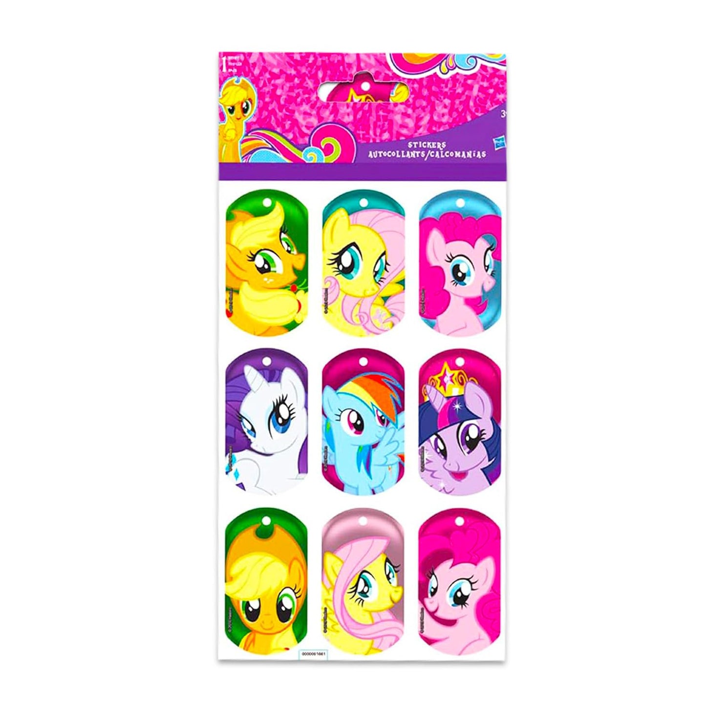 My Little Pony Mini Figures 6 Pack - Toy Bundle With 4 Cupcake Topper Figurines Plus Stickers, Bookmark | Party Supplies