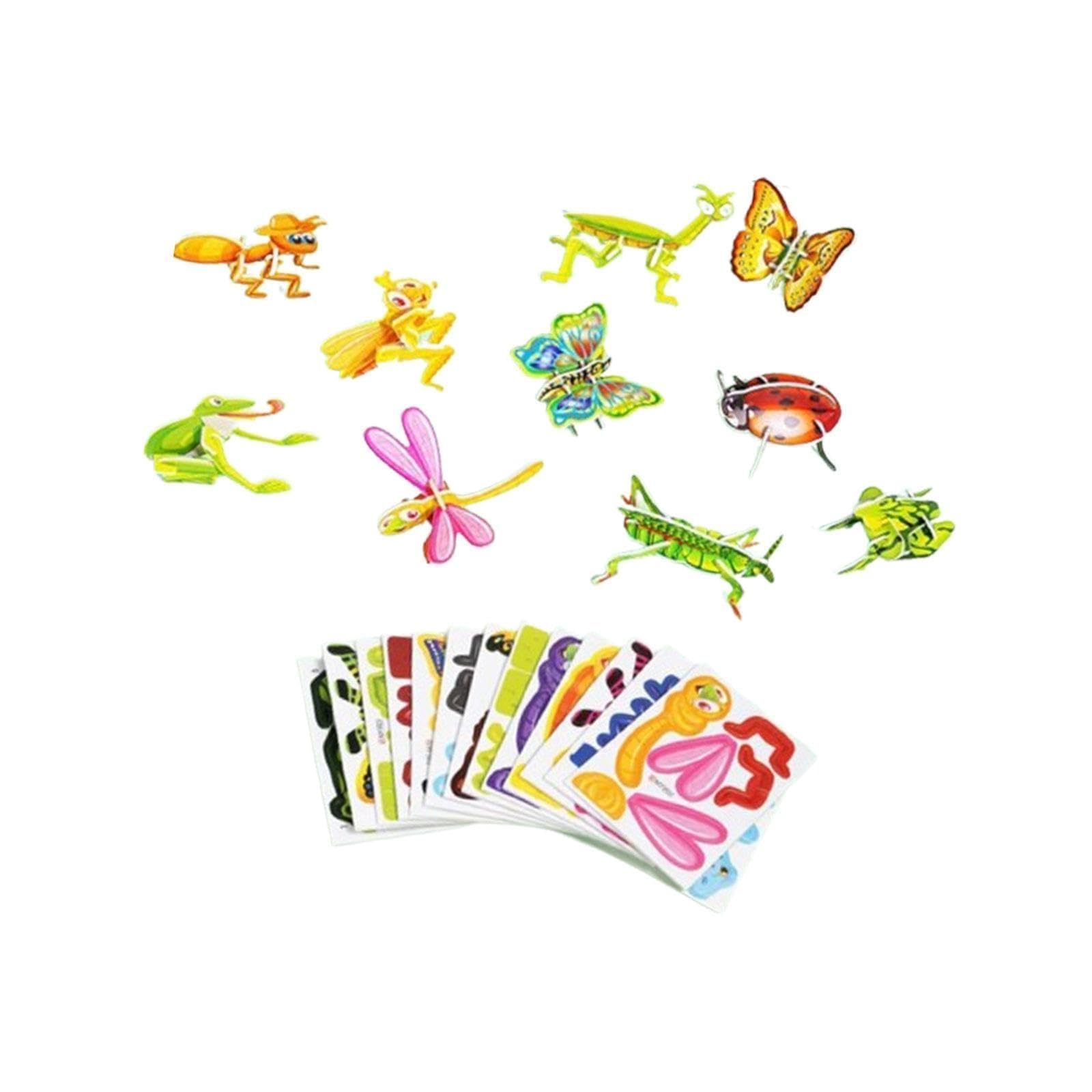 Meadawgs3D Cartoon Jigsaw Puzzles Learn Activities Fine Motor Skills Montessori Toys Insect|Toys & Hobbies|Educational|Other Edu