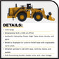 Diecast Masters 1:125 Caterpillar 994K Wheel Loader Truck, Metal Model, Yellow, Elite Series, Model DM85535