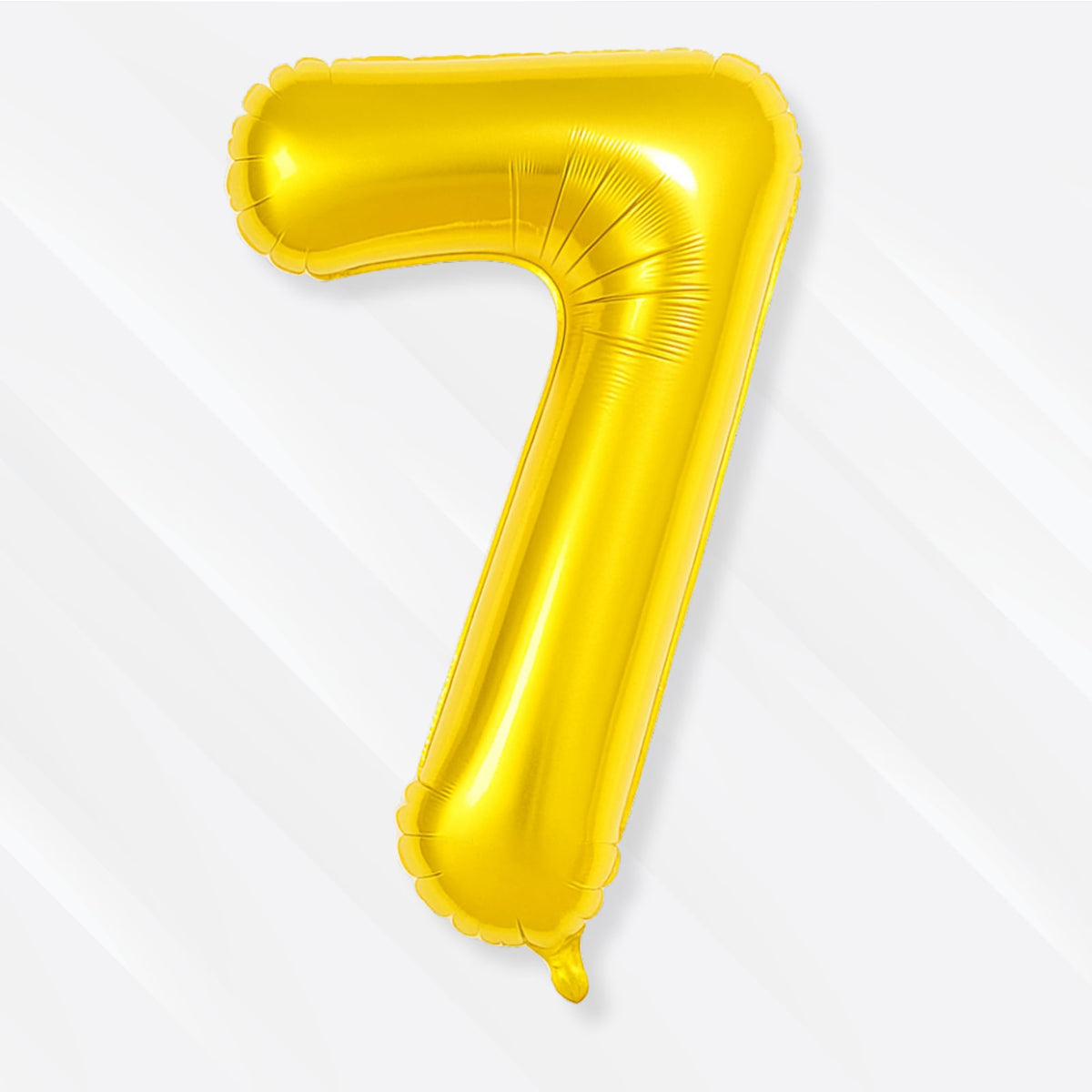 Flyloons 7 number Foil Balloon Gold 16 inch Size For Kids Boys Girls Birthday Decoration Items 7th Year Number Balloons 0 to 9 S