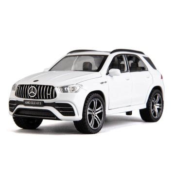 WAKAKAC Benz GLE63S AMG Model Car 1/32 Alloy Diecast Pull Back Toy Car with Light and Sound Model Vehicle for Boys Girls Gift(Wh
