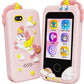 Kikidex Kids Smart Phone for Girls, Perfect Christmas Birthday Gifts for 3-10 Year Old Kids, Touchscreen Learning Play Toy Smart