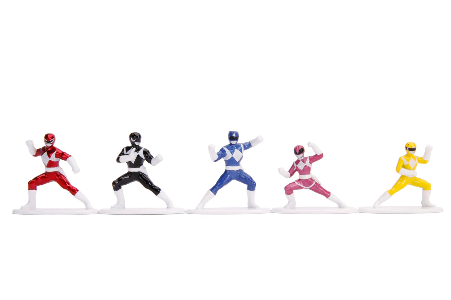Jada Toys Power Rangers 20-Pack Die-Cast Metal Collectible Figures, 1.65", Multicolor